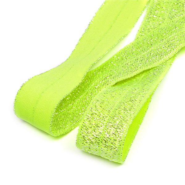 Резинка бельевая (окантовочная) металлизированная 15.0 мм / 50 метров, EB.1518S салатовый