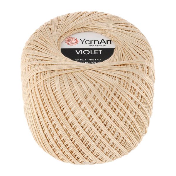 Пряжа YarnArt (ЯрнАрт) Violet / уп.6 мот. по 50 г, 282м, 4660 бежевый