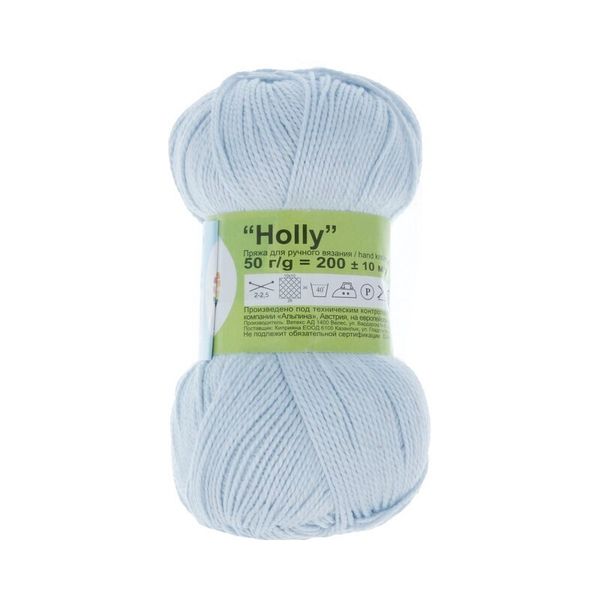 Пряжа Alpina Holly / уп.10 мот. по 50г, 200м, 479 бл.голубой