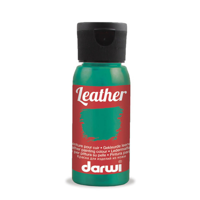 Краска для кожи Darwi Leather, 50мл, 626 темно-зеленый
