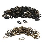 Люверсы металл овальные 15х6 (внутр.), 21х11 (внешн.), металл (≈100 шт) New Star, антик