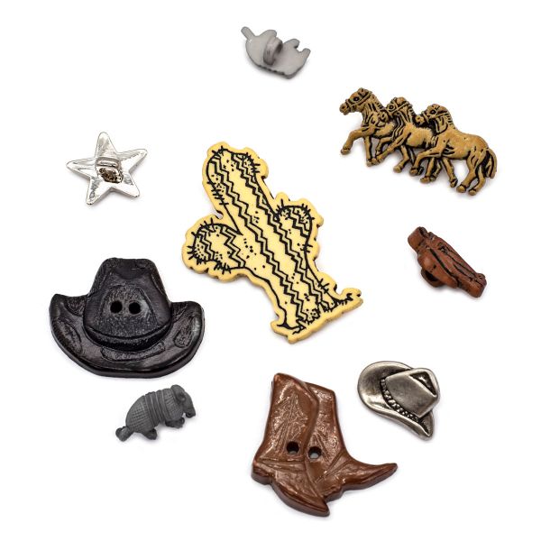 Украшения декоративные пуговицы Техас, S090217