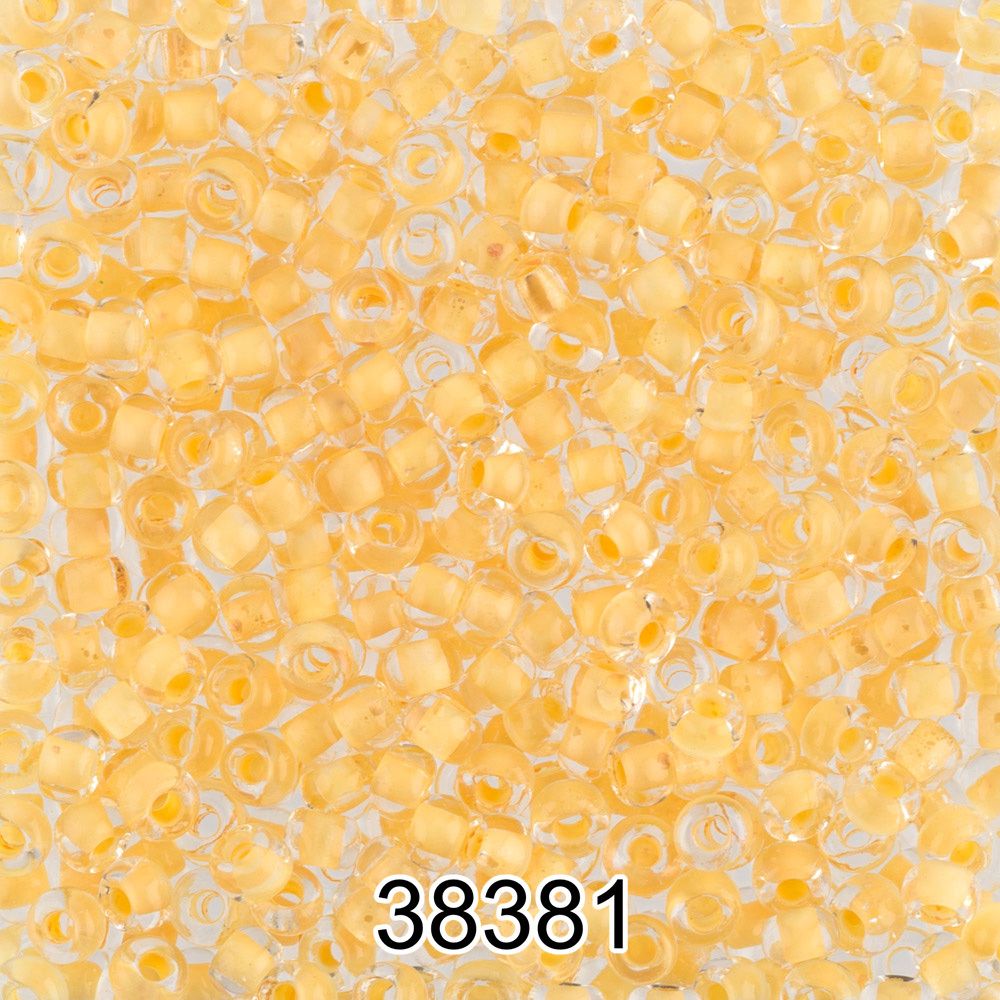 Бисер Preciosa круглый 10/0, 2.3 мм, 500 г, 38381 (Ф597) желтый