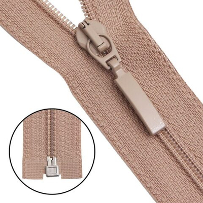 Молния спираль (витая) Arta Т5 (5 мм) 1 зам., разъем., 70 см, цв. 128 бежевый, уп.5 шт