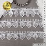 Кружево гипюр (плетёное) 40 мм / 13.71 метров, TBY.4G8084, цв.01 белый
