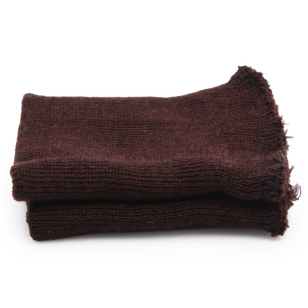 Манжеты трикотажные 7.0х9.0 см, 1 пара, тонкие 14кл. 1х1, 729 коричневый