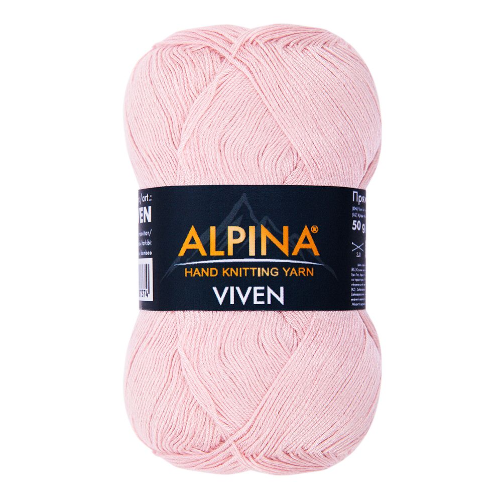 Пряжа Alpina Viven / уп.10 мот. по 50г, 405м, 16 св.розовый