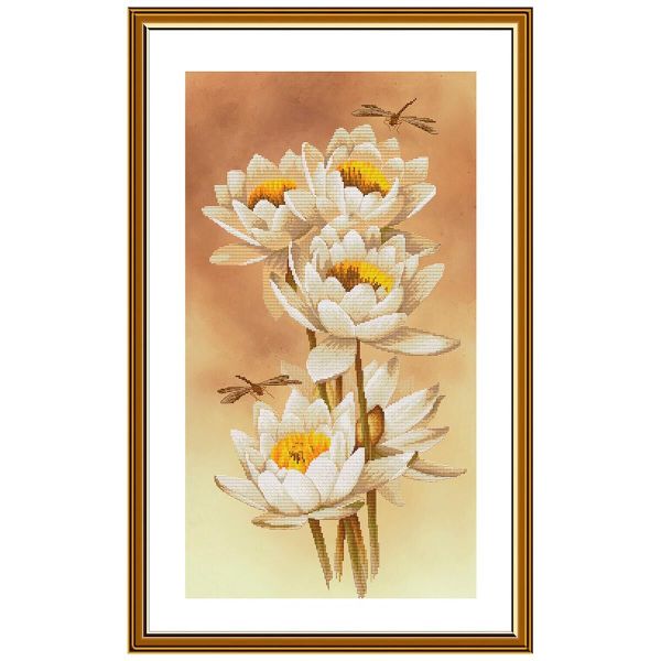 Набор для вышивания нитками Нова Слобода, Белый танец28 х53 см