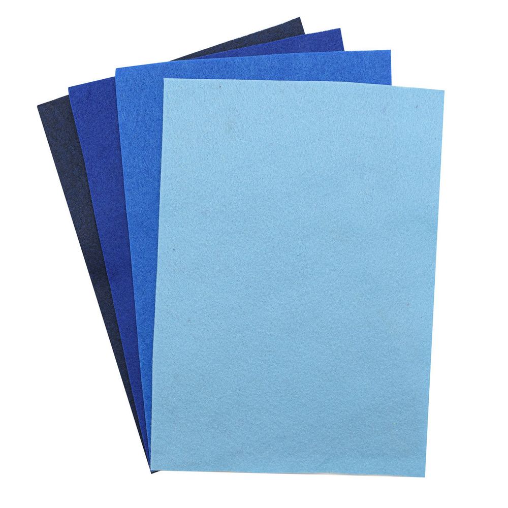 Фетр листовой мягкий 1.0 мм, 20х30см, 4 шт, Astra&Craft, 8