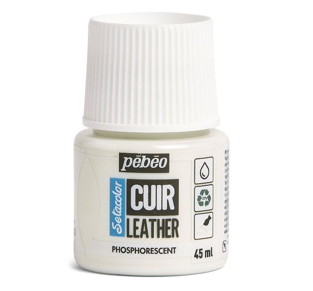 Краска по коже Setacolor 45 мл, 295649 Фосфоресцентный, Pebeo, 295649
