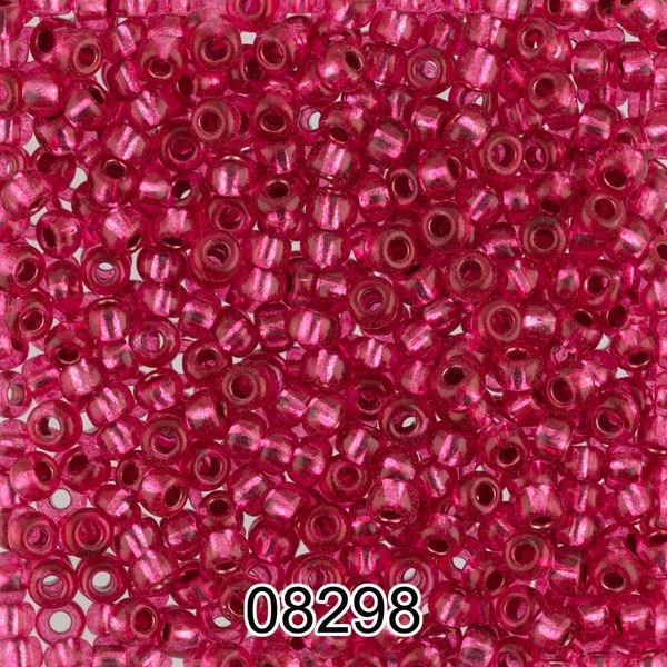 Бисер Preciosa 10/0 (2.3 мм), 500 г, 08298 (Ф390) малиновый