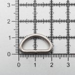 Полукольцо сварное металл внутр. 15 мм (внешн. 20х12 мм, ⌀2.5 мм), 100 шт, серебро ГР, 6066