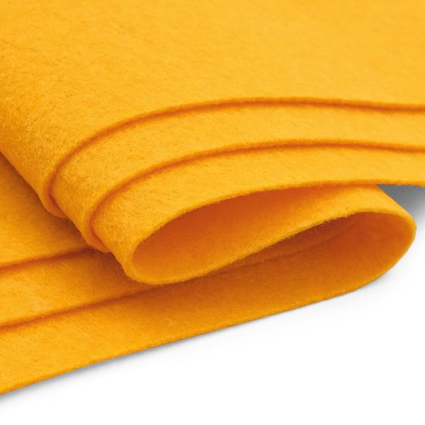 Фетр листовой мягкий 1.0 мм, 170гр, 20х30см, 10 шт/упак Astra&Craft (AF830/YF640 ярко-желтый)