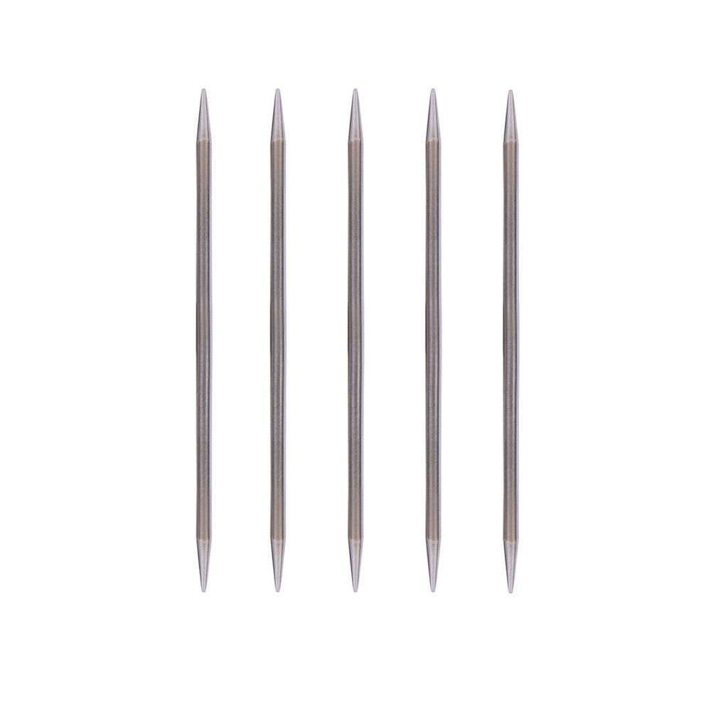 Спицы чулочные металл ⌀5.0 мм, 15 см, 5 шт, Gamma MK5-15