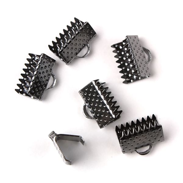 Концевик для ленты, 10 мм, 6 штук, Astra&Craft (черный) 4AR2030