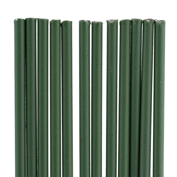 Проволока флористическая в оплетке ⌀0.95 мм, 100 шт (5х20 шт), 40 см, 01 зеленый, Blumentag PGW-0.95