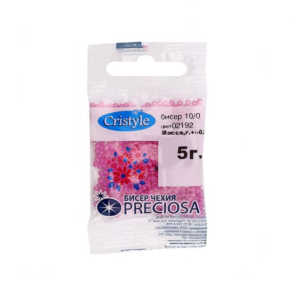 Бисер Preciosa 10/0 (2.3 мм), 50 г (10х5 г), цв. 02192