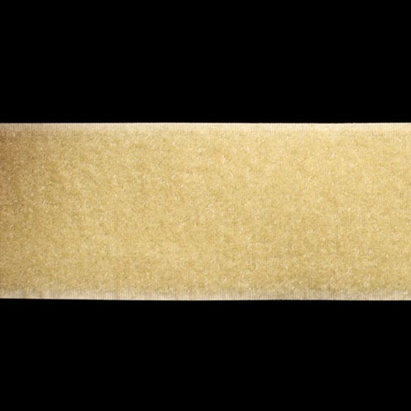 Лента контактная липучка (велкро) пришивная 50 мм / 25 метров, 30 бежевый, ПЕТЛЯ, качество 