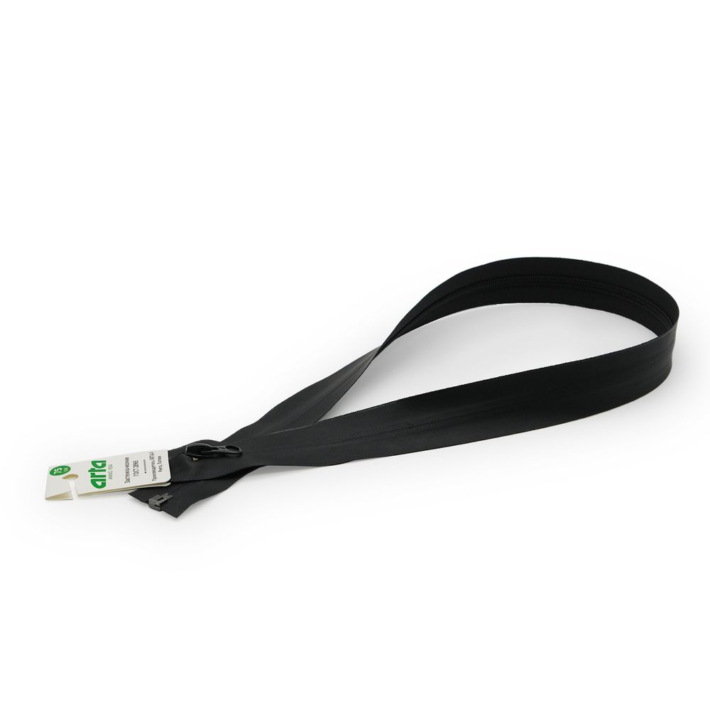 Молния спираль (витая) Arta Т5 (5 мм) 1 зам., разъем., 75 см, водонепрониц., цв. 580-черный, 1 шт