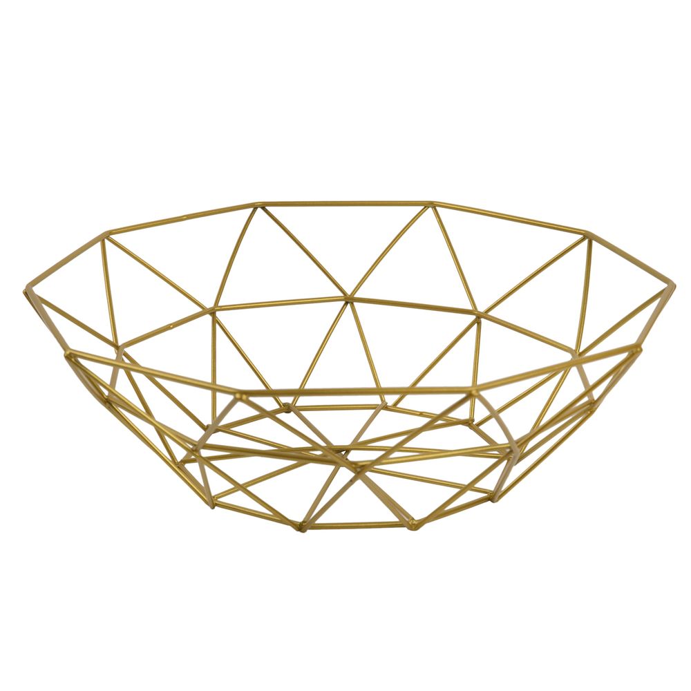 Фруктовница 27х8 см, №02 под золото, Stilerra home PFH-028