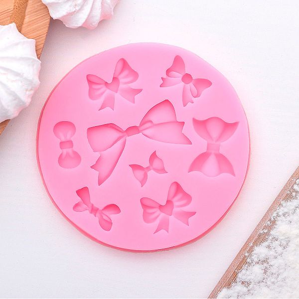 Молд 8,5х8,5х0,8 см, Бант