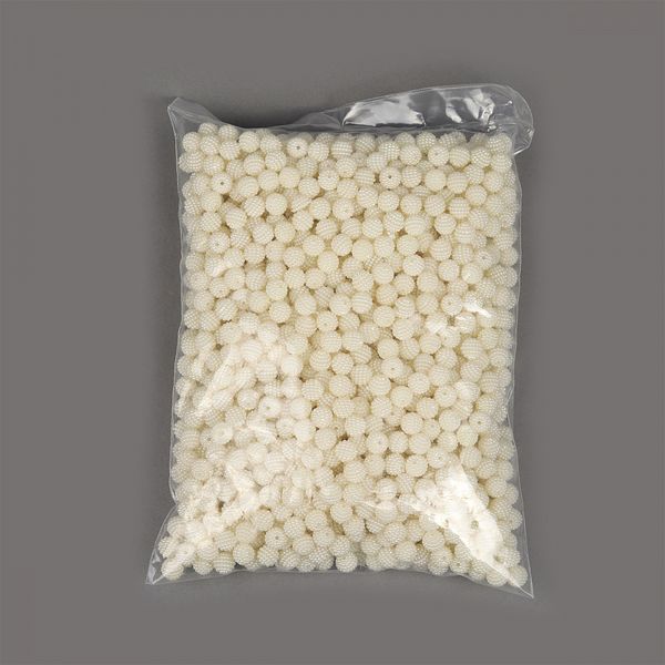 Бусины шамбала ⌀10 мм, SHN.11, цв.001 молочный, 500 г, Magic4Hobby