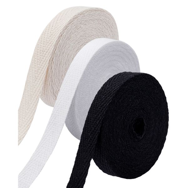 Тесьма (лента) киперная (100% х/б) 10 мм / 3 шт по 4.57 метров, 2.5 г/м, ассорти №2, 3 цвета