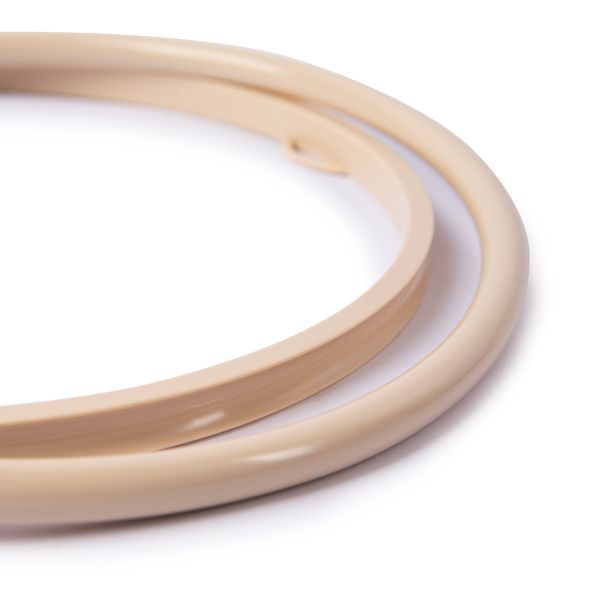 Пяльцы-рамка круглые ⌀210 (внутр. ⌀195) мм, пластик, 1 шт, 01 кремовый Gamma ПРБ-21