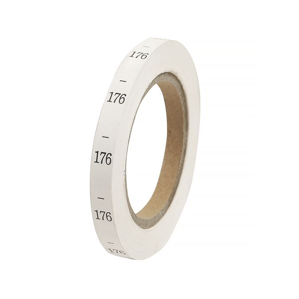 Этикетка-размерник п/э, размер 176 белый 10х25 мм ТВ в рул. 300 шт