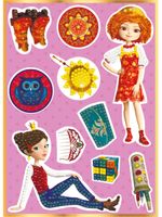 Алмазная (кристальная) мозаика Фрея, Наклейки Дарья и Варя, 14х19,5 см