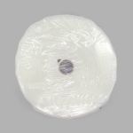 Лента (тесьма) шторная: сборка бантовая (1:2) 60 мм / 50 метров, (2 ряда петель, 2 шнура), прозрачный, C93M