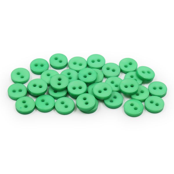 Пуговицы 2 прокола 14L, 9 мм, (Green1 (зеленый1)), NE74, 144 шт