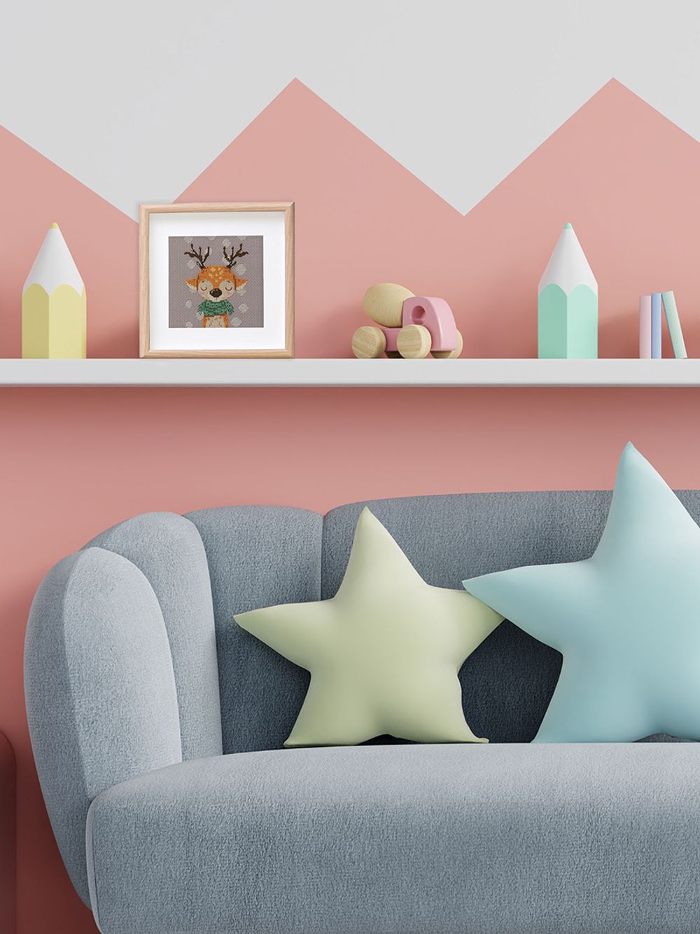 Набор для вышивания нитками Klart 8-562, Олень в шарфике, 11.5х11.5 см