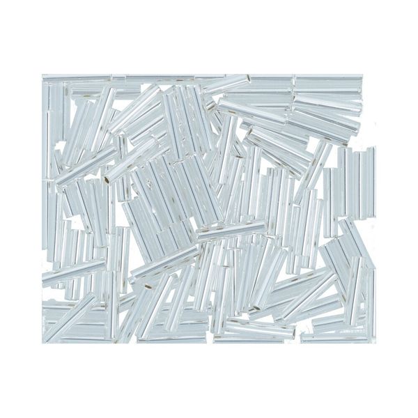 Бисер Toho Bugle 3 (9 мм), 25 г (5х5 г), 0021 серебристый