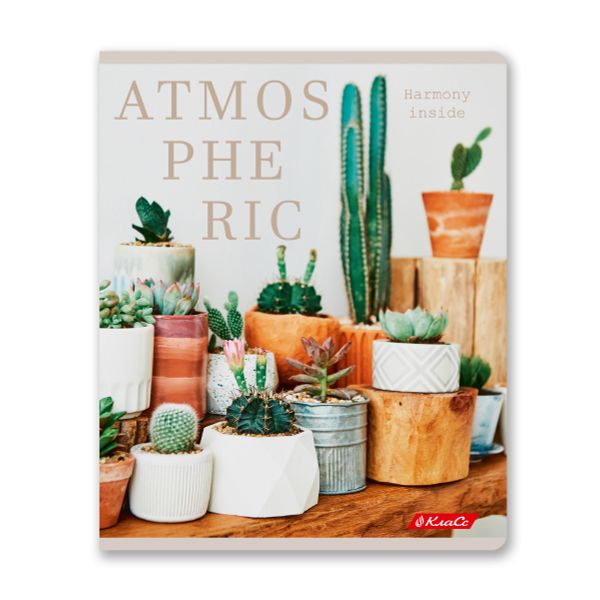 Тетрадь ученическая общая, A5+ 96 л. на скобе 60 г/м², белизна 100%, 5 шт, клетка в термоусадочной пленке, 000767 Атмосферная, Светоч 96ТЕТк-001