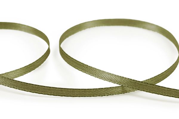 Лента атласная 2-сторонняя 3.0 мм / 91.4±2 метра, №130 хаки, Gamma AL-3P