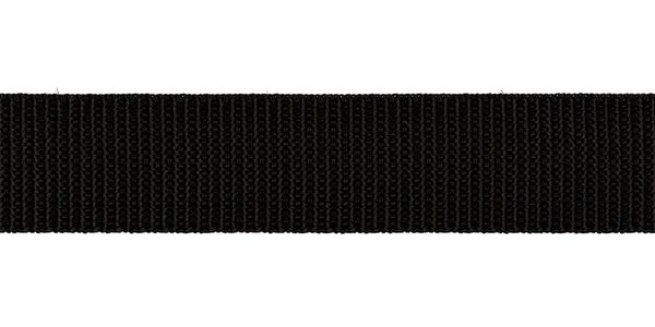 Стропа (ременная лента) 50 мм / 30 метров, толщ. 1.1 мм, [28 г/пог.м], 100% п/п, 0 черный, Gamma 3077