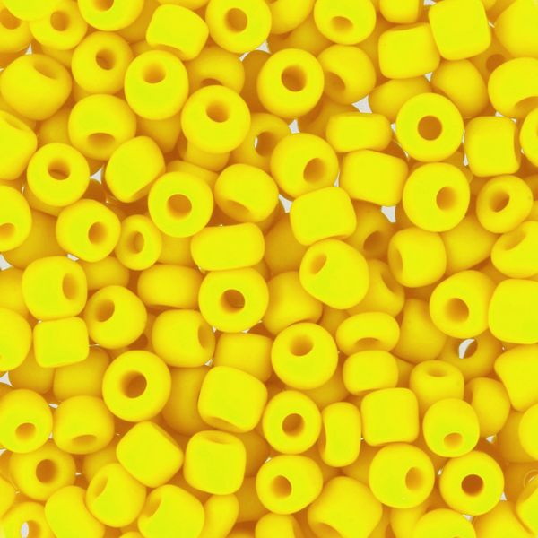 Бисер Zlatka 8/0 (2.9 мм), 100 г (10х10 г), №0042M желтый, GR