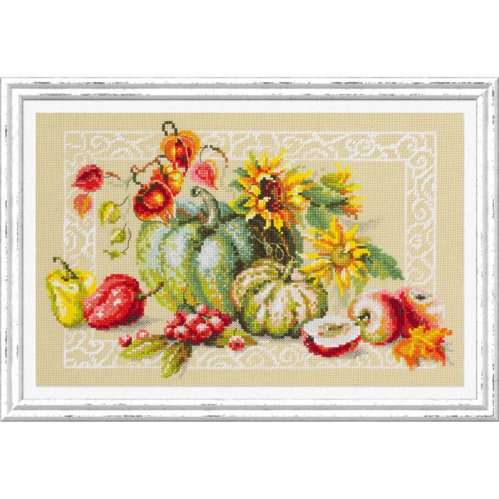 Набор для вышивания нитками Чудесная игла, Дары осени 30х20см