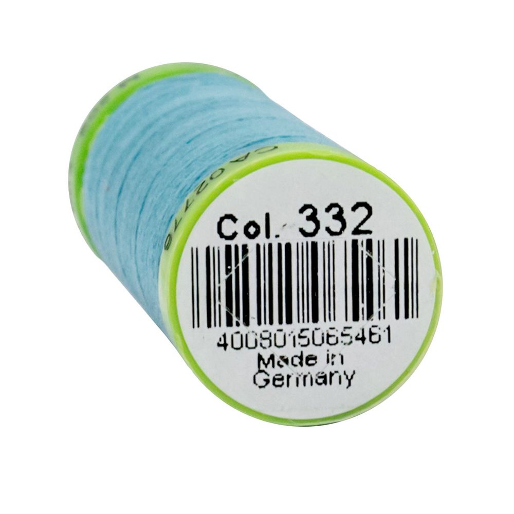 Нитки для тонких тканей Gutermann Extra Fine 150, 200м, 332 насыщенный бирюзовый, 5 катушек