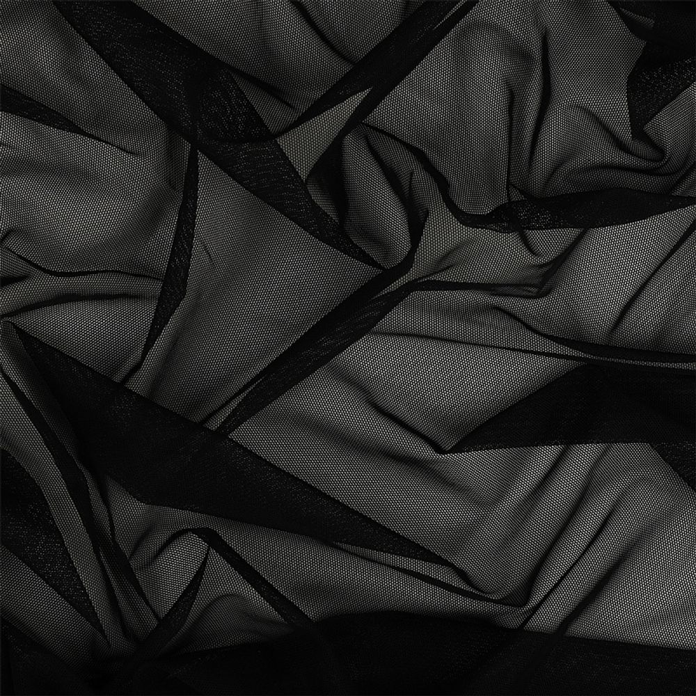 Сетка бельевая эластичная 51 г/м², шир.150 см / 3 метра, черный /03128209.170.3/