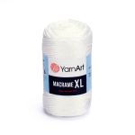 Пряжа YarnArt (ЯрнАрт) Macrame XL / уп.4 мот. по 250 г, 130м, 154 белый