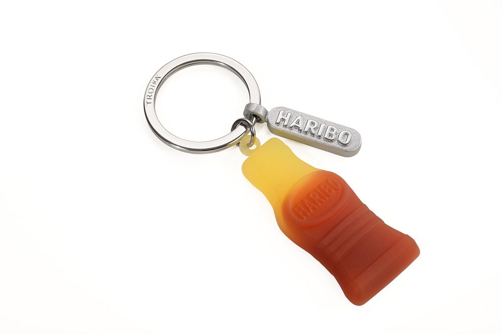 Брелок Troika Habiro Happy-Cola, 82х35х4 мм, красный /TOS/
