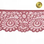 Кружево эластичное (стрейч) 90мм YSTL00839/N, цв.L2925 розовый рубин уп.25м, Kruzhevo