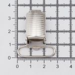 Клипса для подтяжек полоса 25.0 мм, сталь (никель), 20 шт