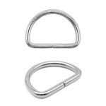 Полукольцо сварное металл внутр. 39 мм (внешн. 48х34 мм, ⌀4.5 мм), 10 шт, никель