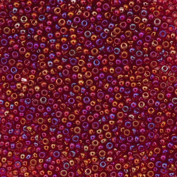 Бисер Preciosa прозрачный с радужным покрытием 10/0 (2.3 мм), 100 г (5х20 г), цв. 91090