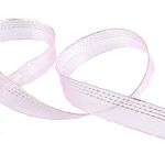 Лента капроновая (органза) 15.0 мм / 25 метров, 058 сиреневый/серебро, Blitz ORT-15