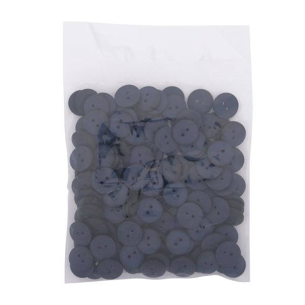 Пуговицы на 2 прокола 22L (14мм), пластик (col.22 темно-синий), CR-K18M, 144 шт