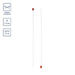 Спицы прямые металл ⌀2.0 мм, 35 см, со спец. покрытием, Visantia VTH